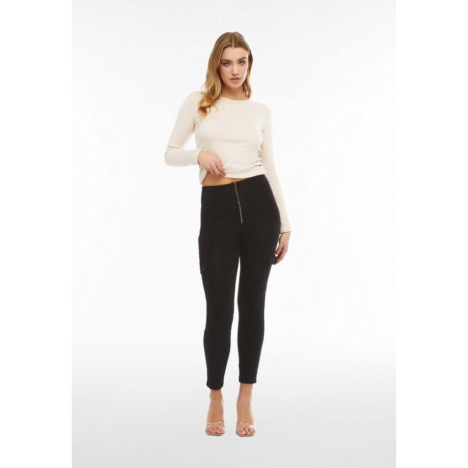 FREDDY WRUP4HS452 High Waist Cargo Jeggings  