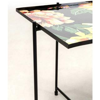 KARE Design Table d&#039;appoint Flowers Garden Square (lot de 2)  