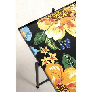 KARE Design Table d&#039;appoint Flowers Garden Square (lot de 2)  