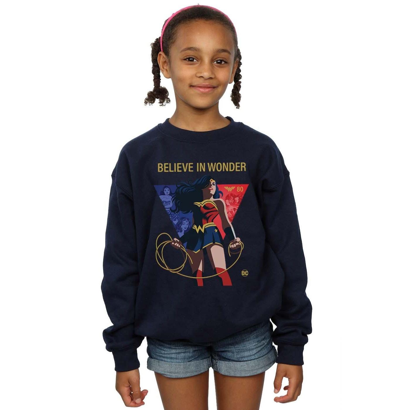 DC COMICS  80th Anniversary Believe In Wonder Sweatshirt 