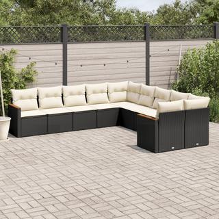 VidaXL set divano da giardino Polirattan  