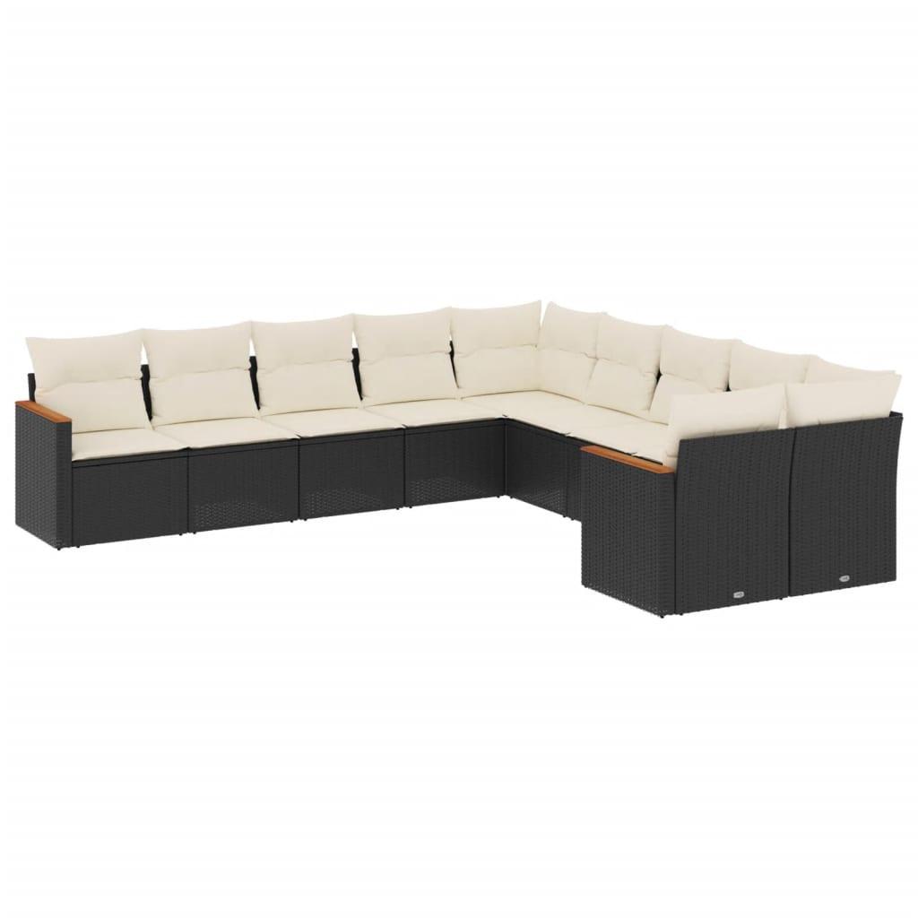 VidaXL set divano da giardino Polirattan  