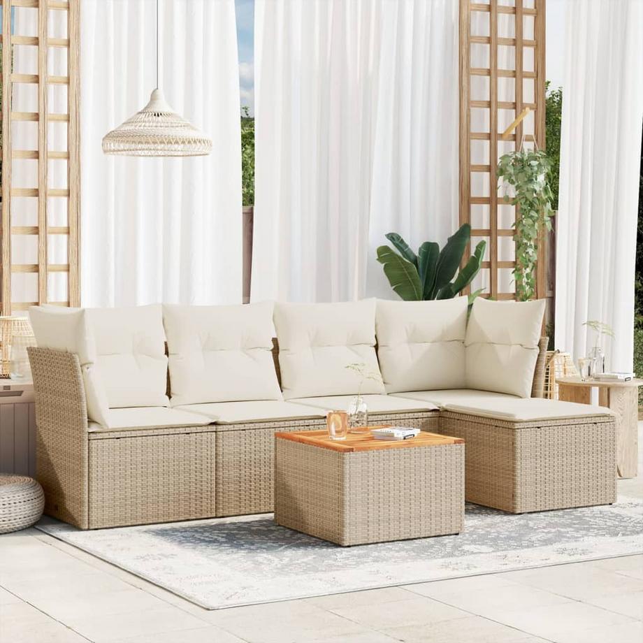 VidaXL Garten sofagarnitur poly-rattan  