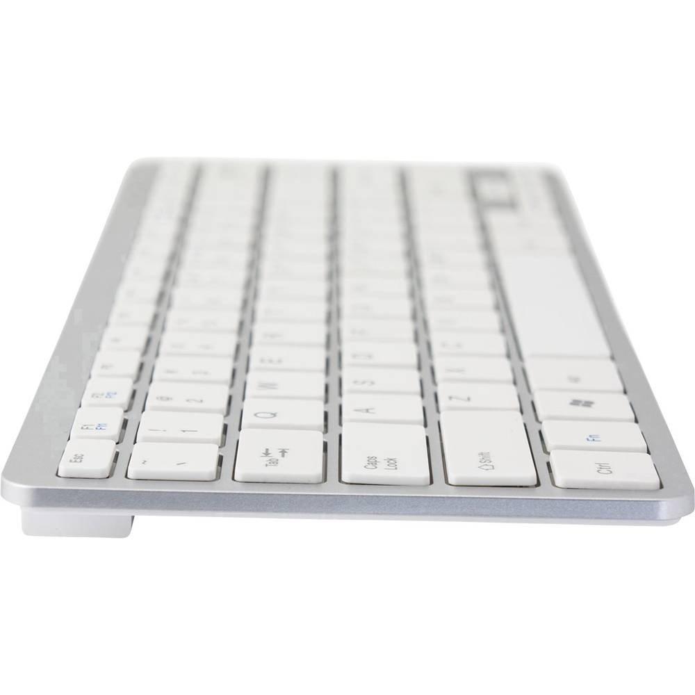 R-GO Tools  Compact R-Go Clavier , QWERTY (US), blanc, filaire 