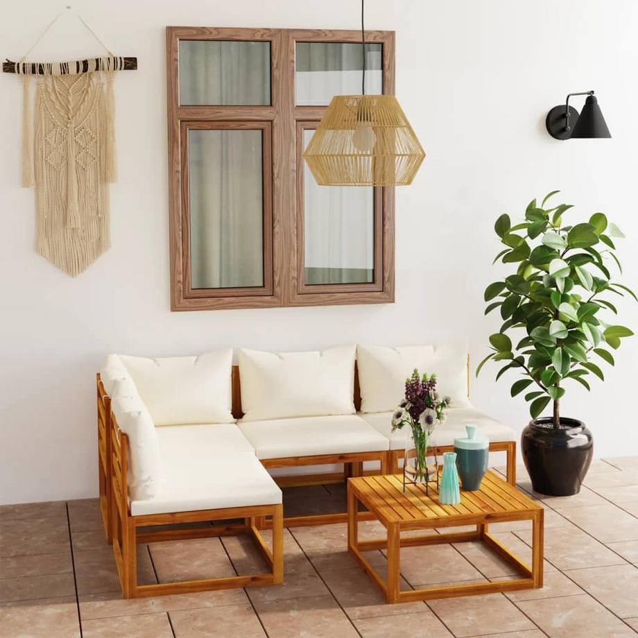 VidaXL set salotto da giardino Legno di acacia  