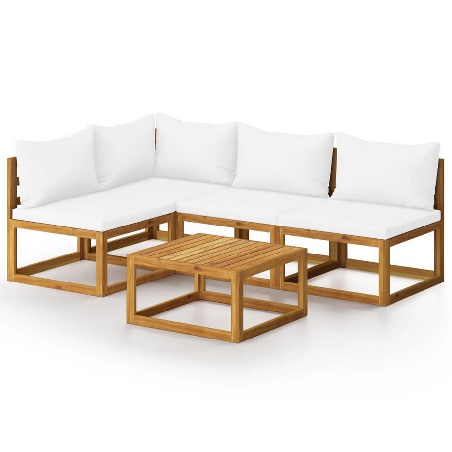 set salotto da giardino Legno di acacia