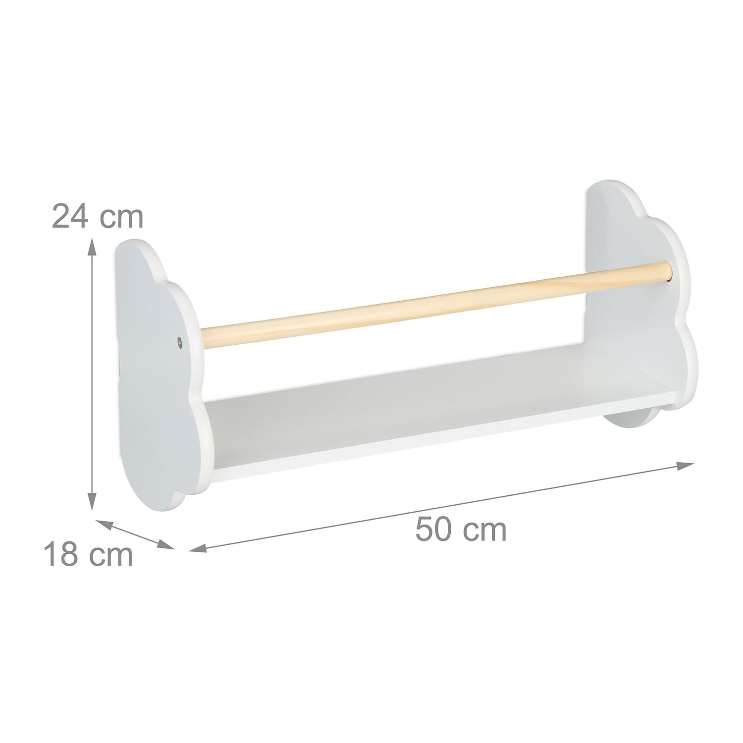 Northix Kinderbücherregal Wolken 3er-Pack  