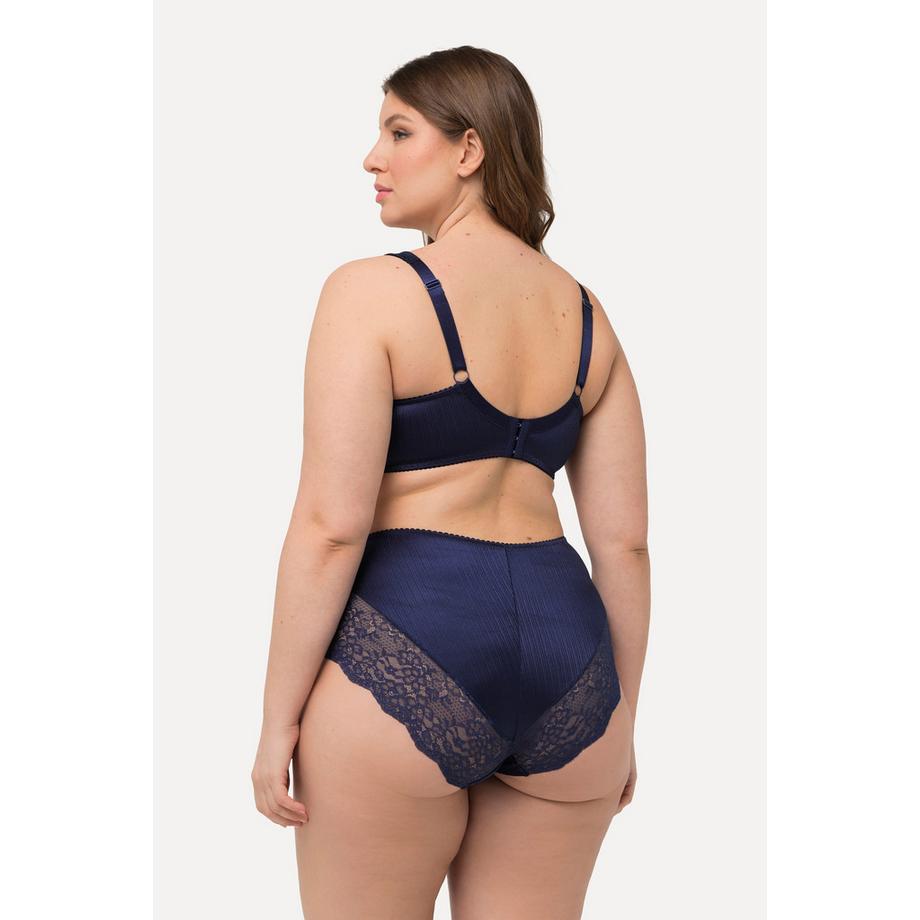 Ulla Popken Reggiseno con ferretto senza coppe preformate Raso Pizzo  