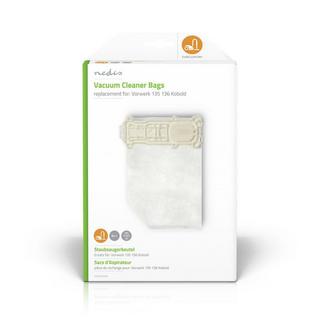 Nedis Sacchetto per aspirapolvere | 4 pz. | Sintetico | Più venduto per: Vorwerk 135136 Kobold | Bianco  