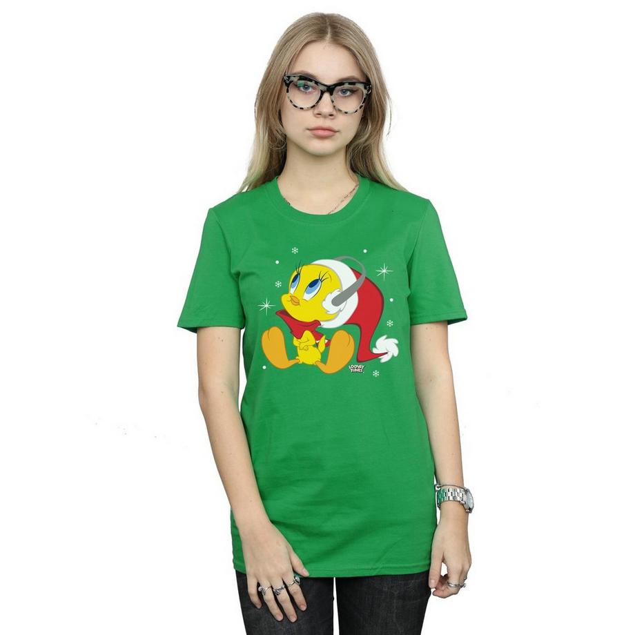 LOONEY TUNES Tweety Bird T-Shirt de Noël  