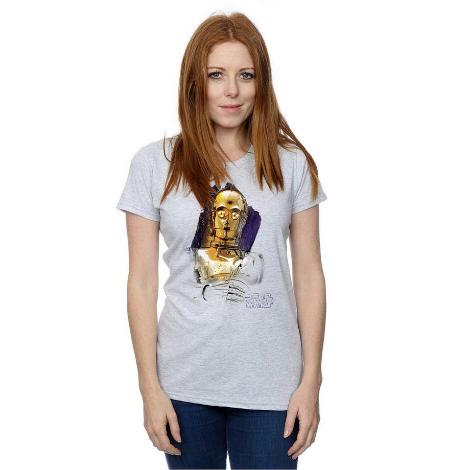 STAR WARS The Last Jedi C-3PO Stampa T-Shirt  