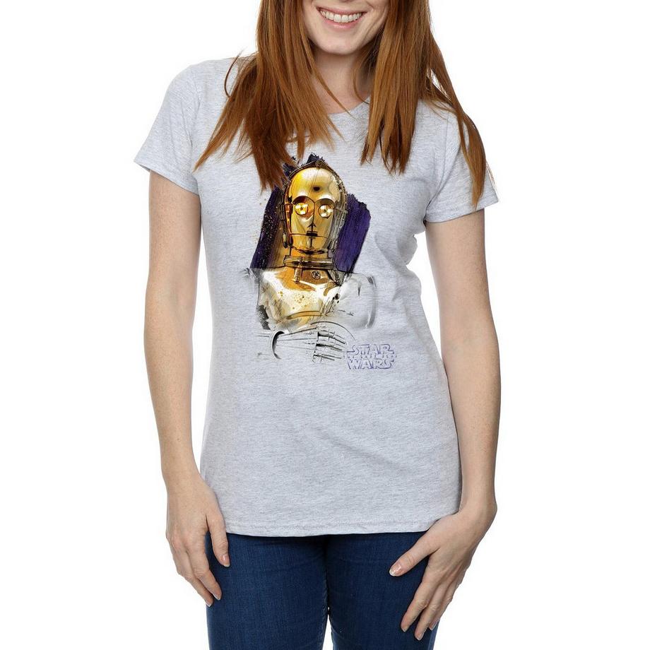 STAR WARS The Last Jedi C-3PO Stampa T-Shirt  