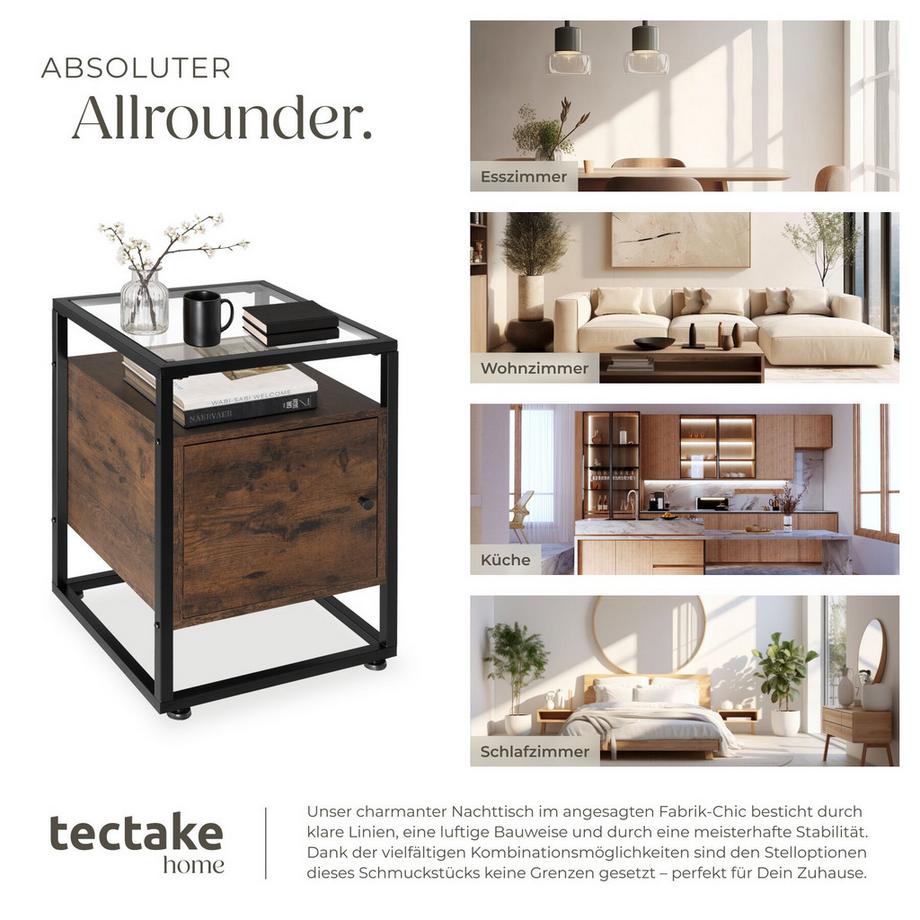 Tectake Nachttisch Dudley  