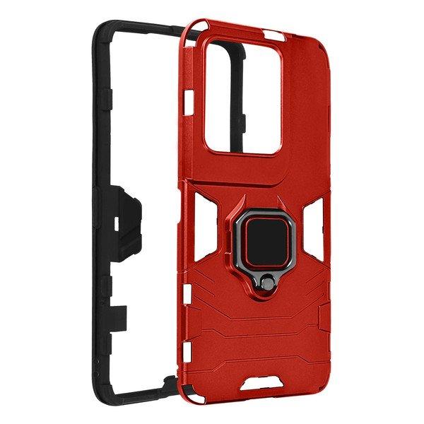 Avizar  Coque Bague Oppo Reno 8 Pro 5G Rouge 