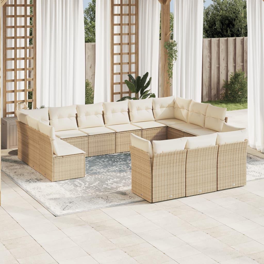 VidaXL Ensemble de canapés de jardin rotin synthétique  