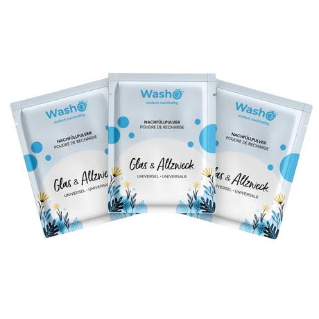 Washo Pulverset Glasreiniger  
