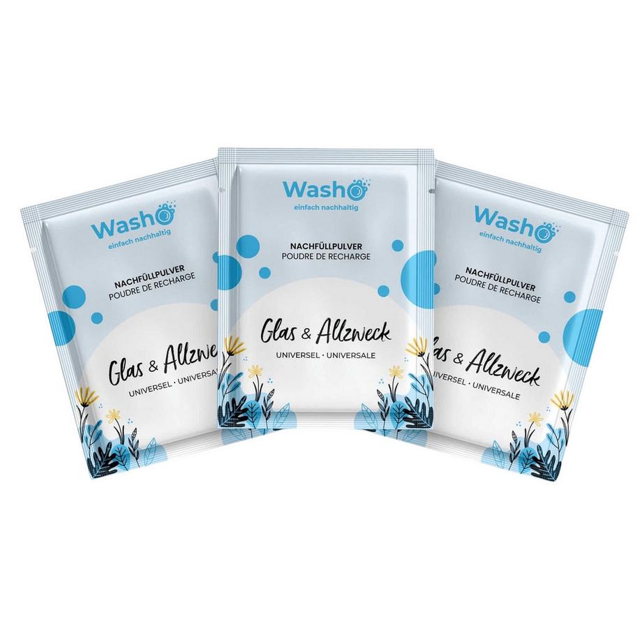 Washo Pulverset Glasreiniger  