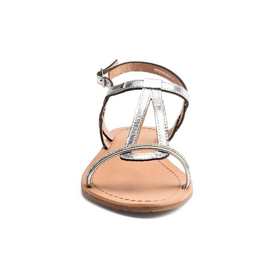 Les Tropeziennes Hamastar Flache Sandalen Metallic Leder  