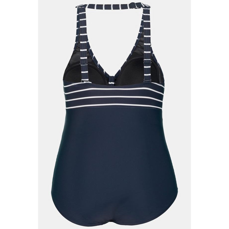 Ulla Popken Bellieva Costume da Bagno Premaman a Righe Coppe Morbide  