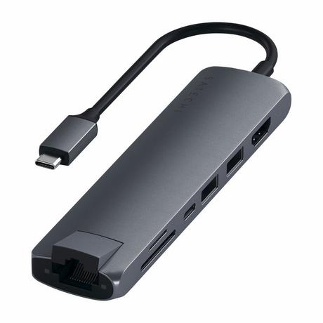 SATECHI  Slim USB-C Multiport Hub Satechi Grau 