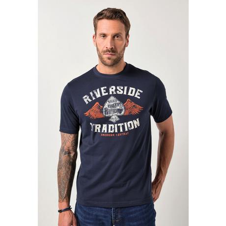 JP1880 Halbarm T-Shirt mit Brustprint  