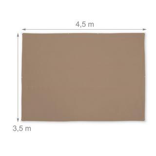 B2X Voile d'ombrage rectangulaire marron  