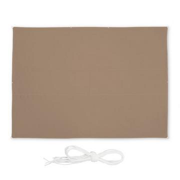 Voile d'ombrage rectangulaire marron