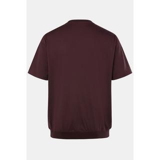 JP1880  T-shirt Basic ventre confort à manches courtes  aubergine 