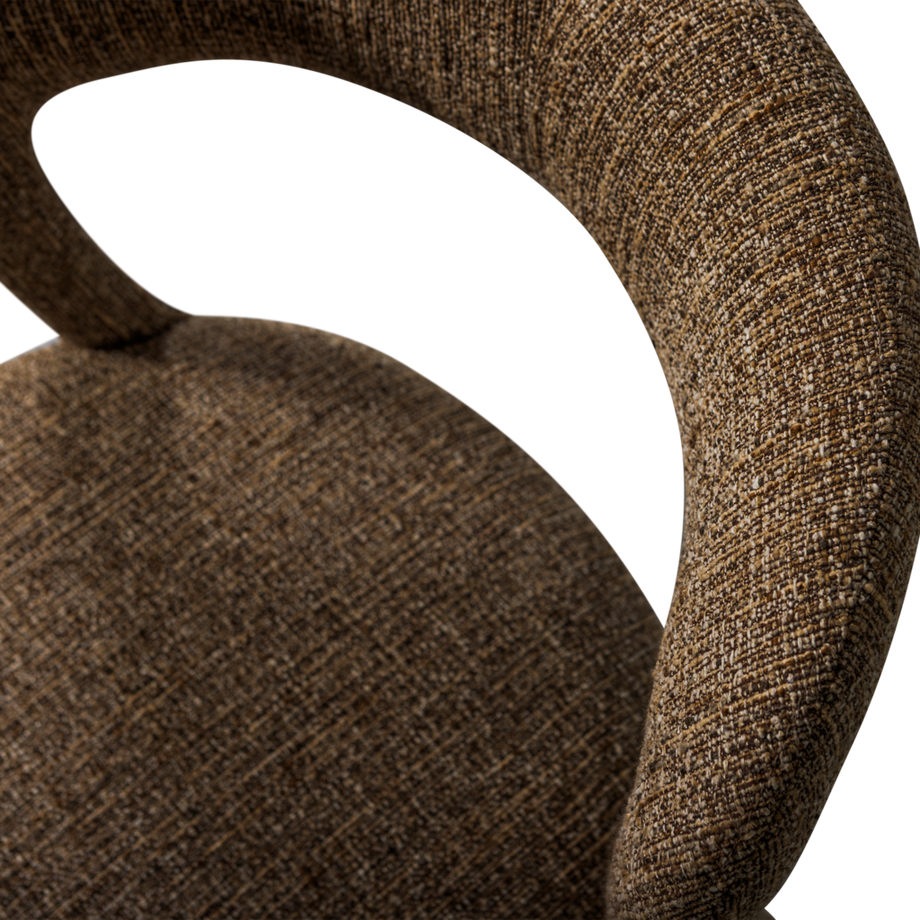 mutoni Esszimmerstuhl Noble Melange dunkelbraun  