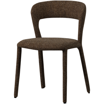 Chaise de salle à manger Noble Melange marron foncé