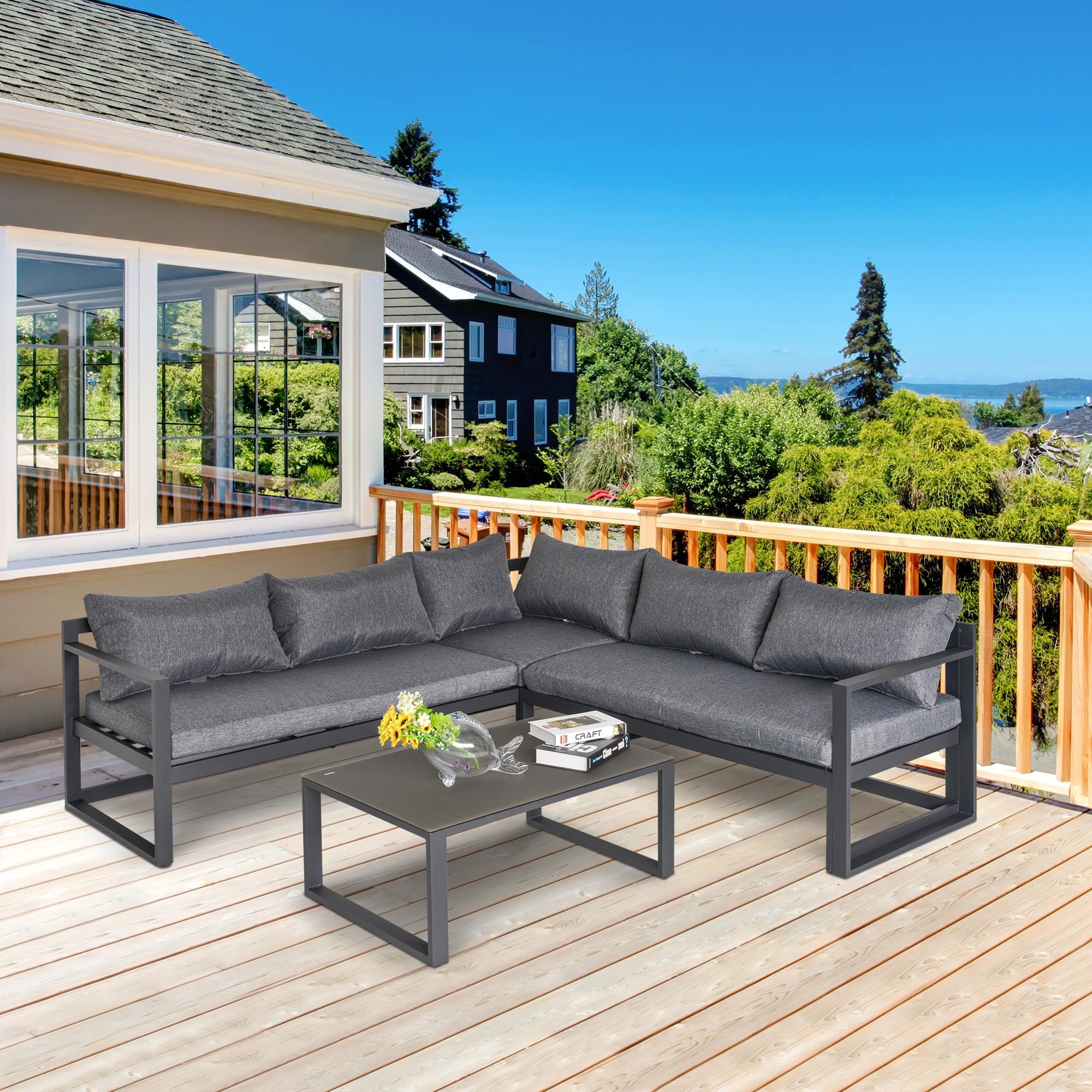 Outsunny ensemble de meubles de jardin  