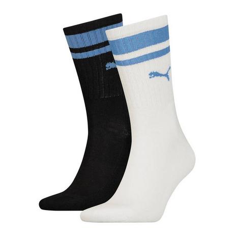 PUMA Crew Heritage Stripe Chaussettes Lot de 2  