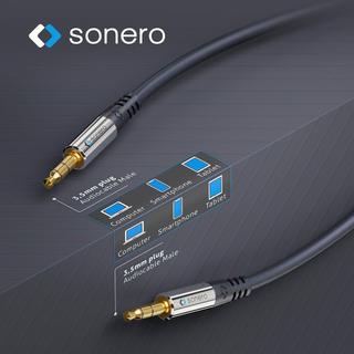 sonero  sonero S-AC500-020 cavo audio 2 m 3.5mm Nero 
