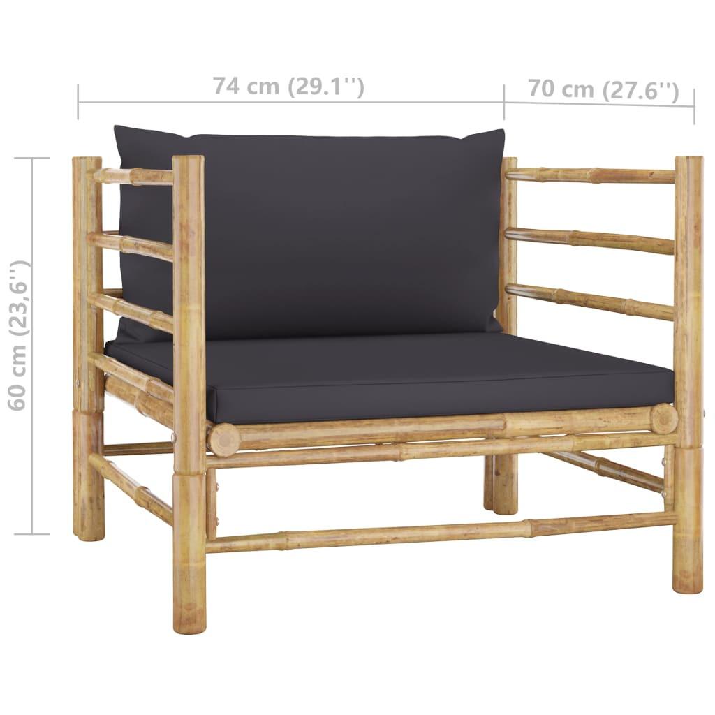 VidaXL Gartensofa bambus  