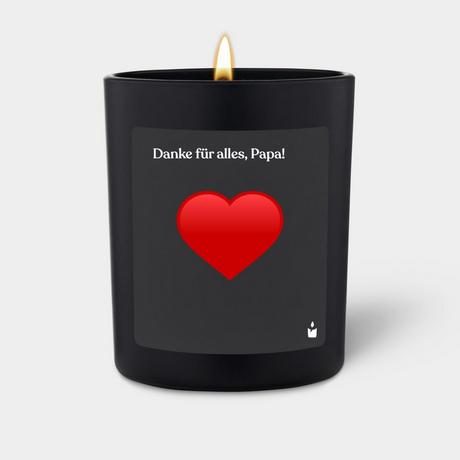 CandleHand Bougie Parfumée Woody Danke für alles, Papa!  