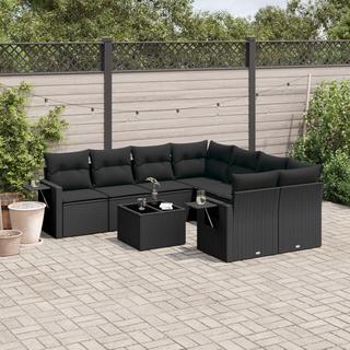 VidaXL set divano da giardino Polirattan  