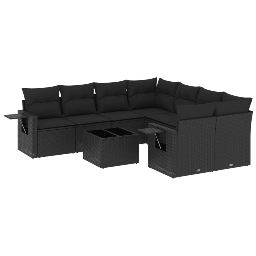 VidaXL set divano da giardino Polirattan  