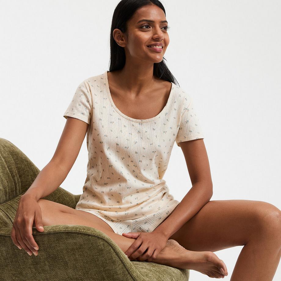 La Redoute Collections Pyjashort Maille Pointelle  
