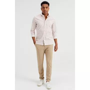 Heren Slim Tapered Effen Chino