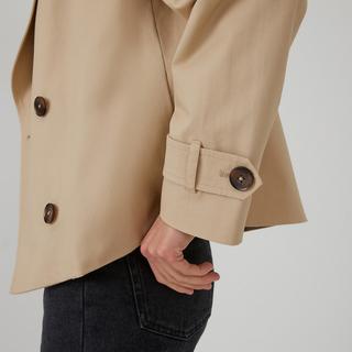 La Redoute Collections  Kurzer Trenchcoat mit Knopfverschluss 