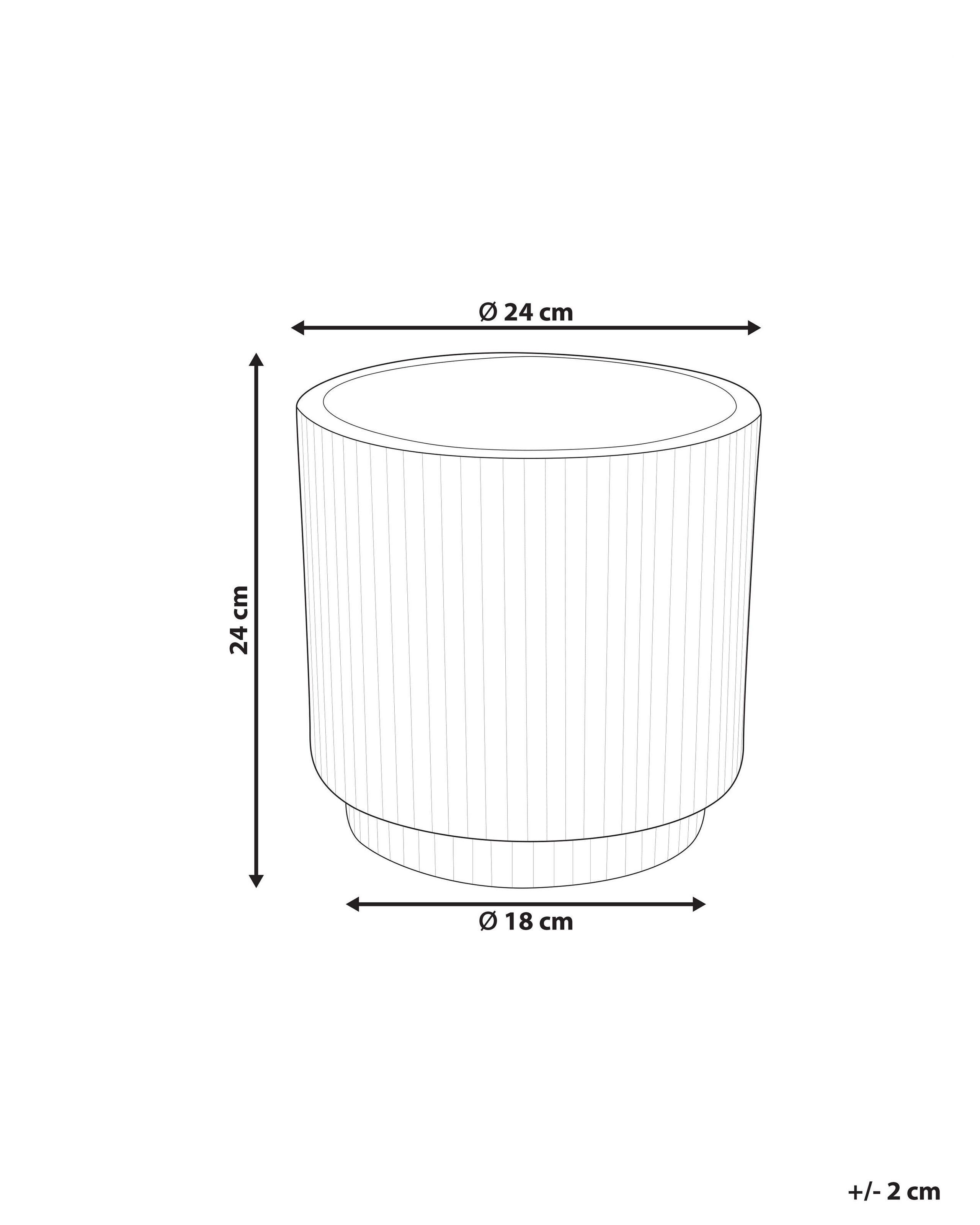 Beliani Vaso per piante en Fibra d'argilla Rustico DARIA  