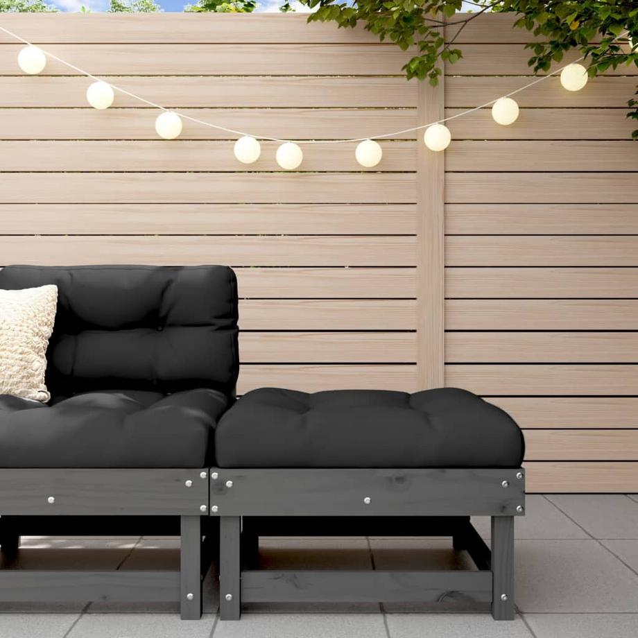 VidaXL Repose-pied de jardin bois  