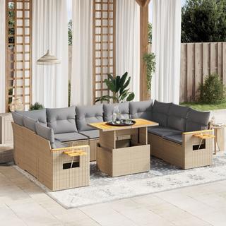 VidaXL Garten sofagarnitur poly-rattan  