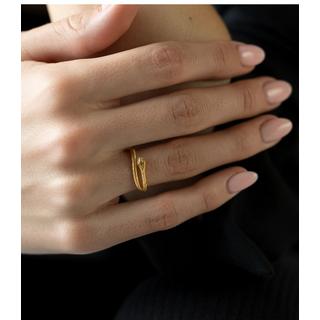 PHANTASYA  Snake Ring 2152 Plaqué or 