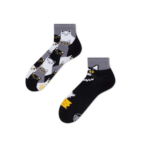 Many Mornings  Black Cat  Chaussettes - Many Mornings 