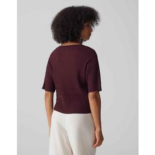 OPUS  T-shirt en tricot Pinu structure Silhouette boxy 