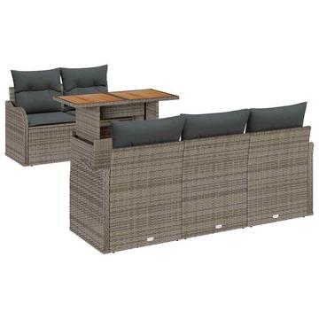 Garten-sofa-set poly-rattan