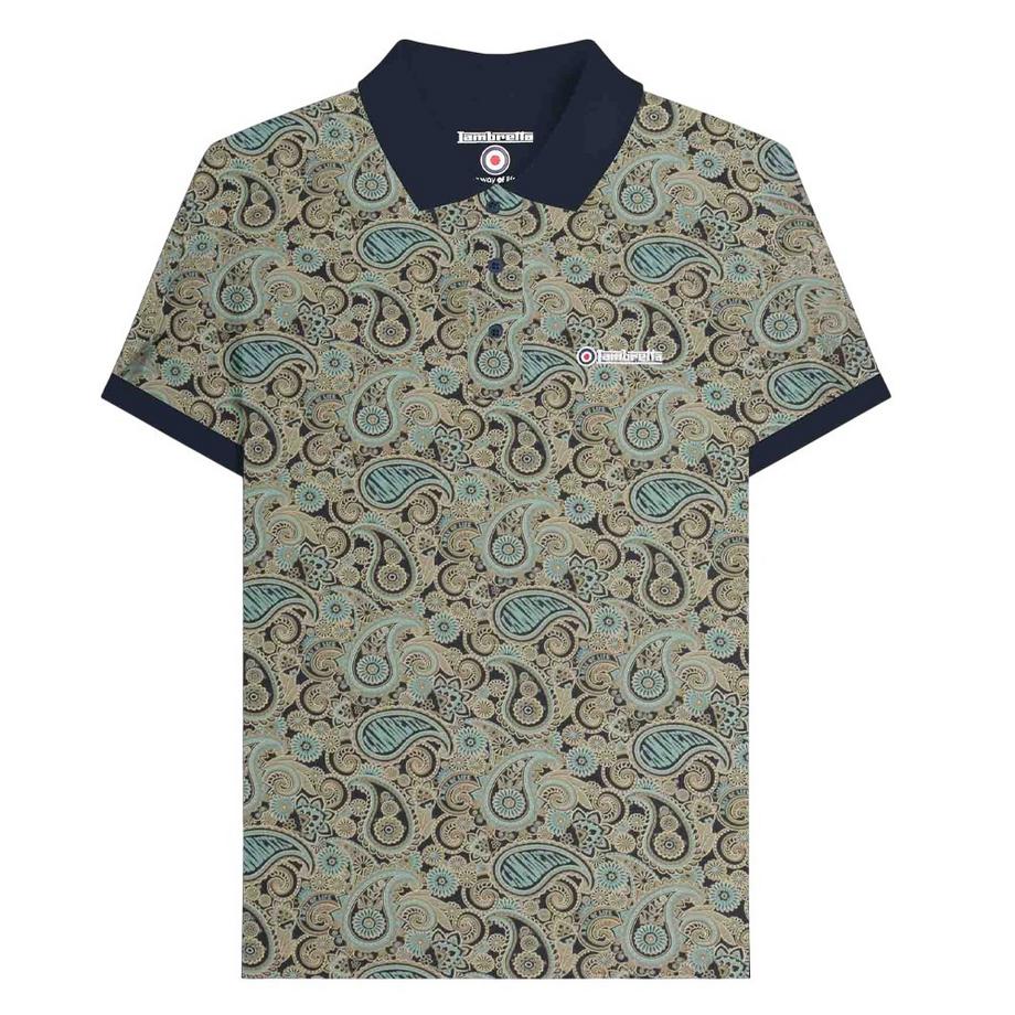 Ss25 Maglietta Polo Paisley Con Marchio