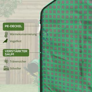 Northio Film De Rechange Film De Serre Avec Protection Uv Fenêtre Latérale Porte Roulante Couverture De Remplacement Film Pe Pour Maison De Tomates Vert 140 X 143 X 190 Cm  