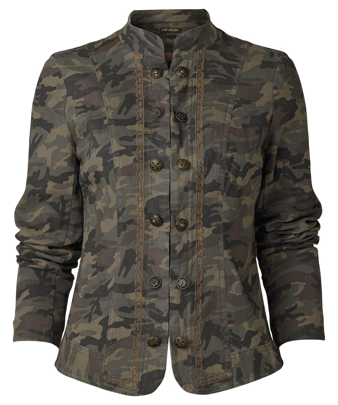 Joe Browns Tarnjacke mit Blumenmuster  